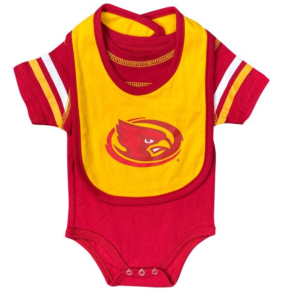 Colosseum I-State Bodysuit & Bib Infant Cardinal & Gold Set